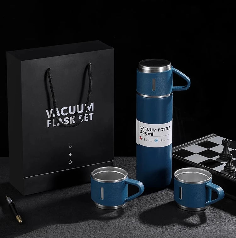 Kit Garrafa Térmica + Xícaras
