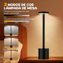 Luminária De Mesa 3 Em 1  - Abajur Recarregável