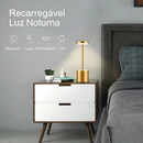 Luminária De Mesa 3 Em 1  - Abajur Recarregável