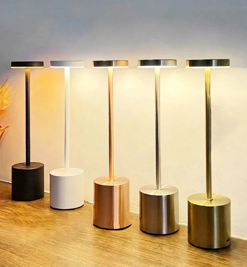Luminária De Mesa 3 Em 1  - Abajur Recarregável