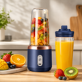 Mini Liquidificador Portátil Elétrico 400ml com 6 Lâminas Recarregável USB para Sucos, Shakes e Vitaminas