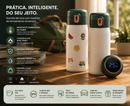 Garrafa de Água , 400 ml , com Termômetro e Adesivo