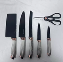 Conjunto de Facas de Cozinha Luxo 8 Peças com Suporte Giratório – Kit Premium Elegante e Super Afiado
