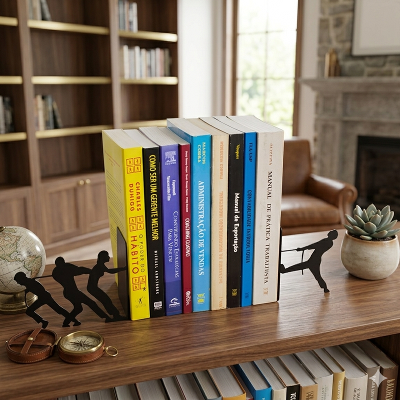Porta livros cabo de guerra