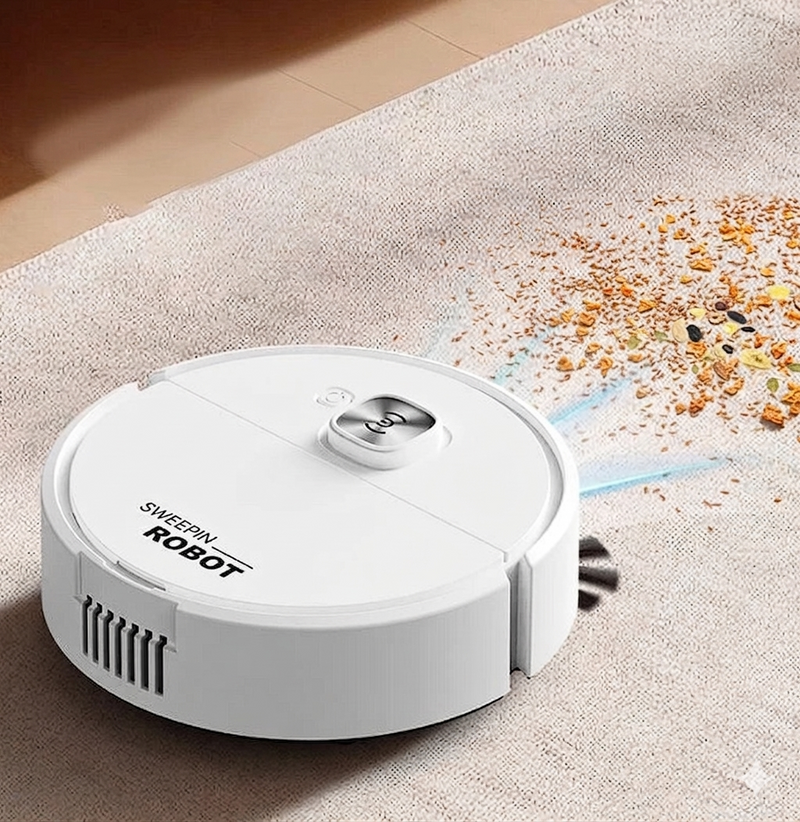 Robô Varredor Aspirador De Pó Automático Silencioso Pequeno