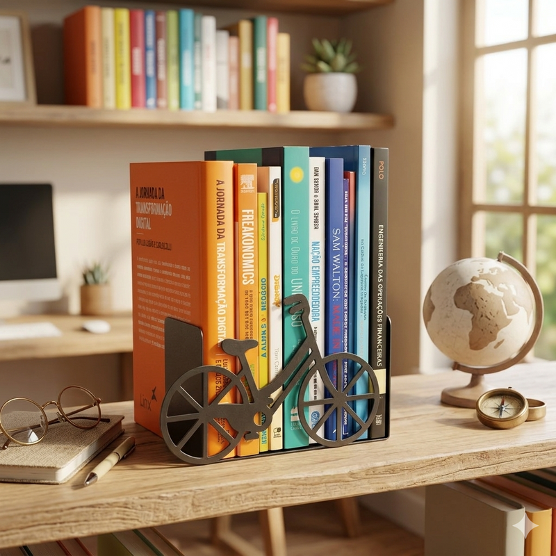 Porta livros Bike