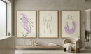 Quadros Decorativos Feminino Abstrato – Sofisticação e Delicadeza para Seu Ambiente