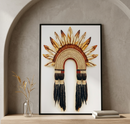 Quadro Escultural Cocar Ancestral - Edição Exclusiva Casa Supri - Quadro Cocar Canvas