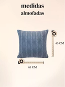 Kit Peseira Tricot Trança Premium para Cama Queen e King + 2 Capas de Almofada Decorativas