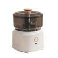 Mini Processador de Alimentos Elétrico 350ml Recarregável USB com Lâminas em Aço Inox para Alho, Cebola e Temperos