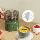 Mini Processador de Alimentos Elétrico 350ml Recarregável USB com Lâminas em Aço Inox para Alho, Cebola e Temperos