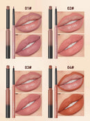 Batom Caneta Matte Nude Longa Duração Lipliner Lápis à prova  D'água Delineador de Lábios Contorno Sexy