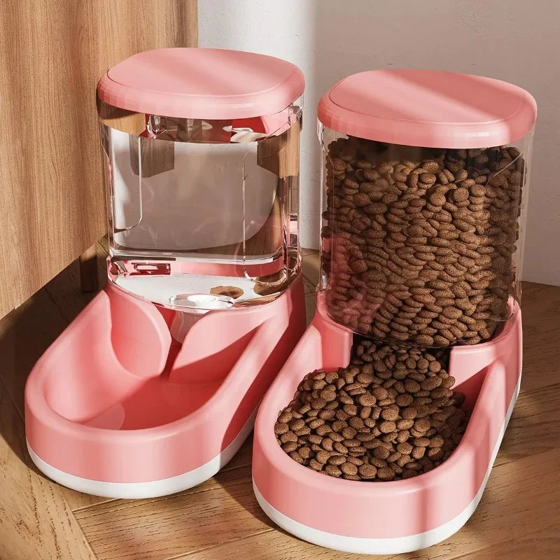 Dispensador automático de água para cães e gatos, sem necessidade de conexão elétrica.