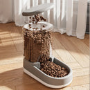 Dispensador automático de água para cães e gatos, sem necessidade de conexão elétrica.