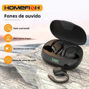 Fone de ouvido bluetooth, possui bateria com longa vida útil, super prático, possui display digital, redução de ruído, ideal para prática de esportes