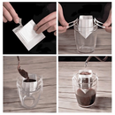 50 Filtros de Café Individual Descartáveis 7,5x9cm para Drip Coffee