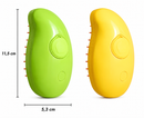 Kit Pet Escova Vaporizadora Elétrica Recarregável e Copo Lava Patas Silicone