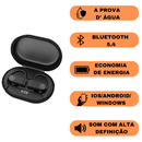 Fone De Ouvido Bluetooth Esportivo Sem Fio iOS E Android Resistente Água A Gold