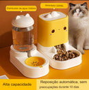 Alimentador automático para gatos