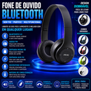 Fone de Ouvido Bluetooth: Sem Fio, Rádio FM, Entrada SD e Microfone