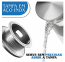 Jarra de Vidro com Tampa Inox – Elegância e Praticidade para Água, Sucos e Mesa Posta Sofisticada