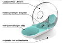 Bebedouro automático para cães e gatos em formato de caracol