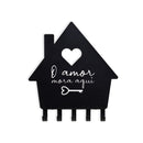 Porta chaves e cartas "O amor mora aqui"