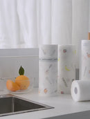 Rolo Pano de Limpeza Reutilizável com 50 Peças – Absorvente Lava e Seca Multiuso para Cozinha e Casa
