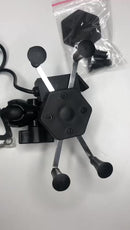 Suporte de Celular para Moto Universal com Carregador USB Tipo C Ajustável 4" a 6,5"