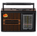 Rádio Portátil Retrô Livstar CNN-966 4 Bandas AM/FM/SW/TV Bivolt e Pilhas – Presente Vintage com Som de Qualidade