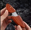 Mini Faca de Aço Inox com Bainha Protetora – Compacta para Frutas, Camping, Pesca, Churrasco e Piquenique