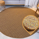 Tapete redondo sisal 200x200 antiderrapante antialérgico