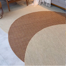 Tapete redondo sisal 200x200 antiderrapante antialérgico