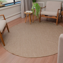 Tapete redondo sisal 200x200 antiderrapante antialérgico